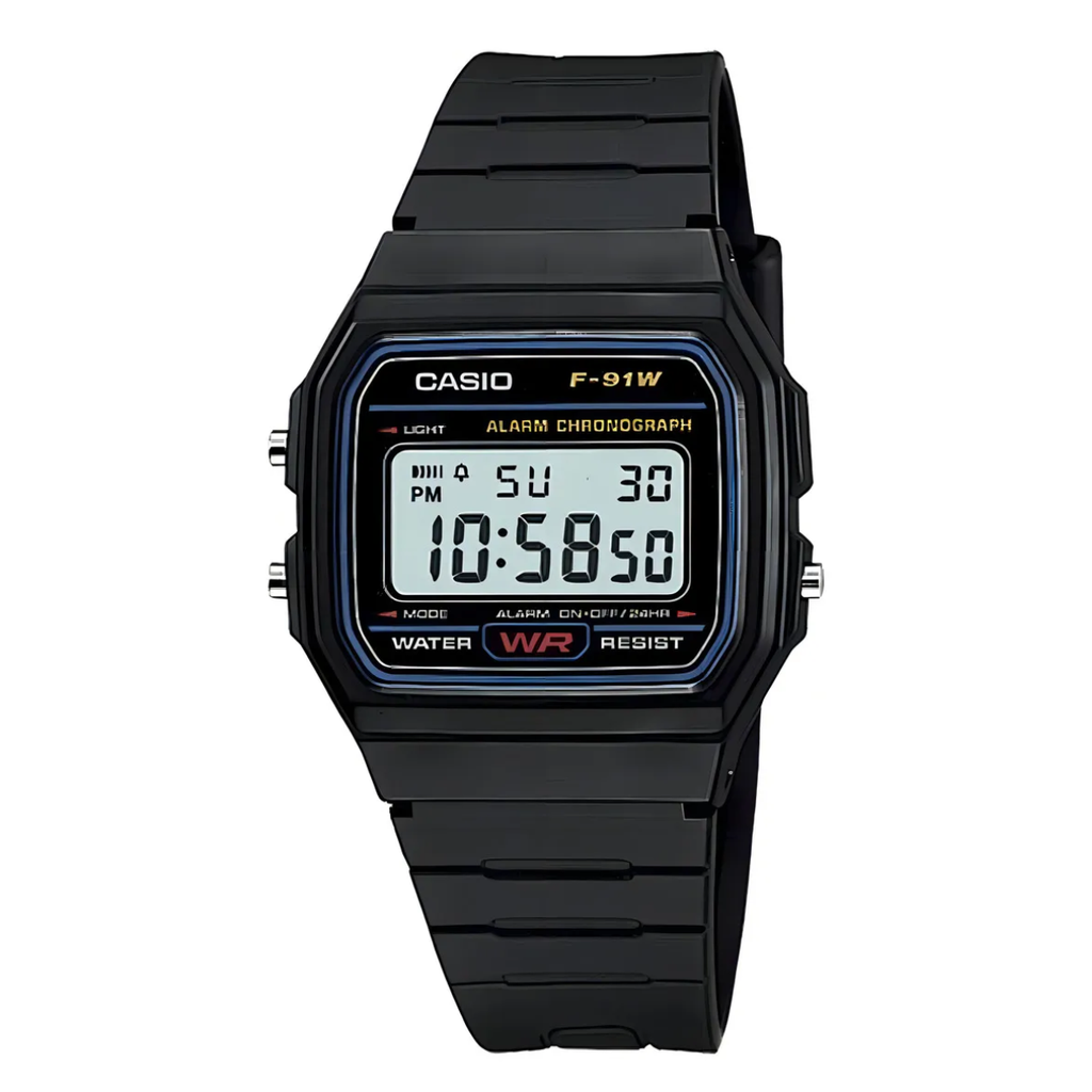 Reloj Casio F-91W-1DG | Clásico Japonés