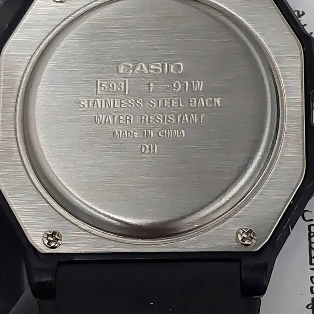 Reloj Casio F-91W-1DG | Clásico Japonés