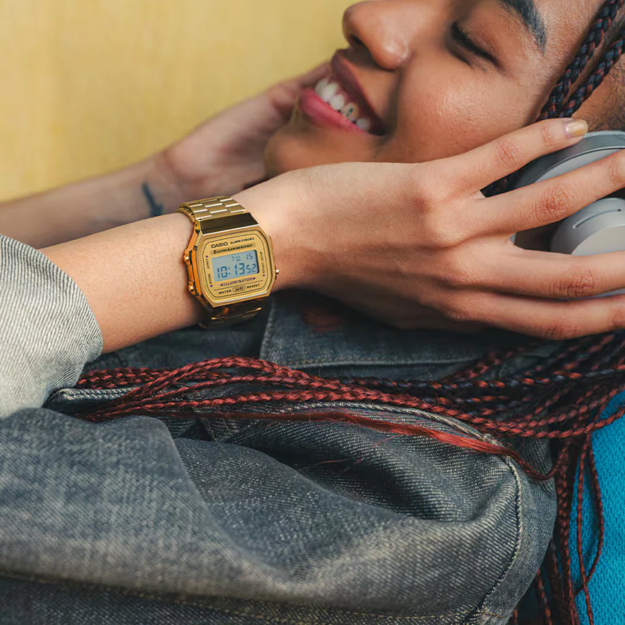 Reloj Casio A168WG-9WDF Vintage Dorado Digital