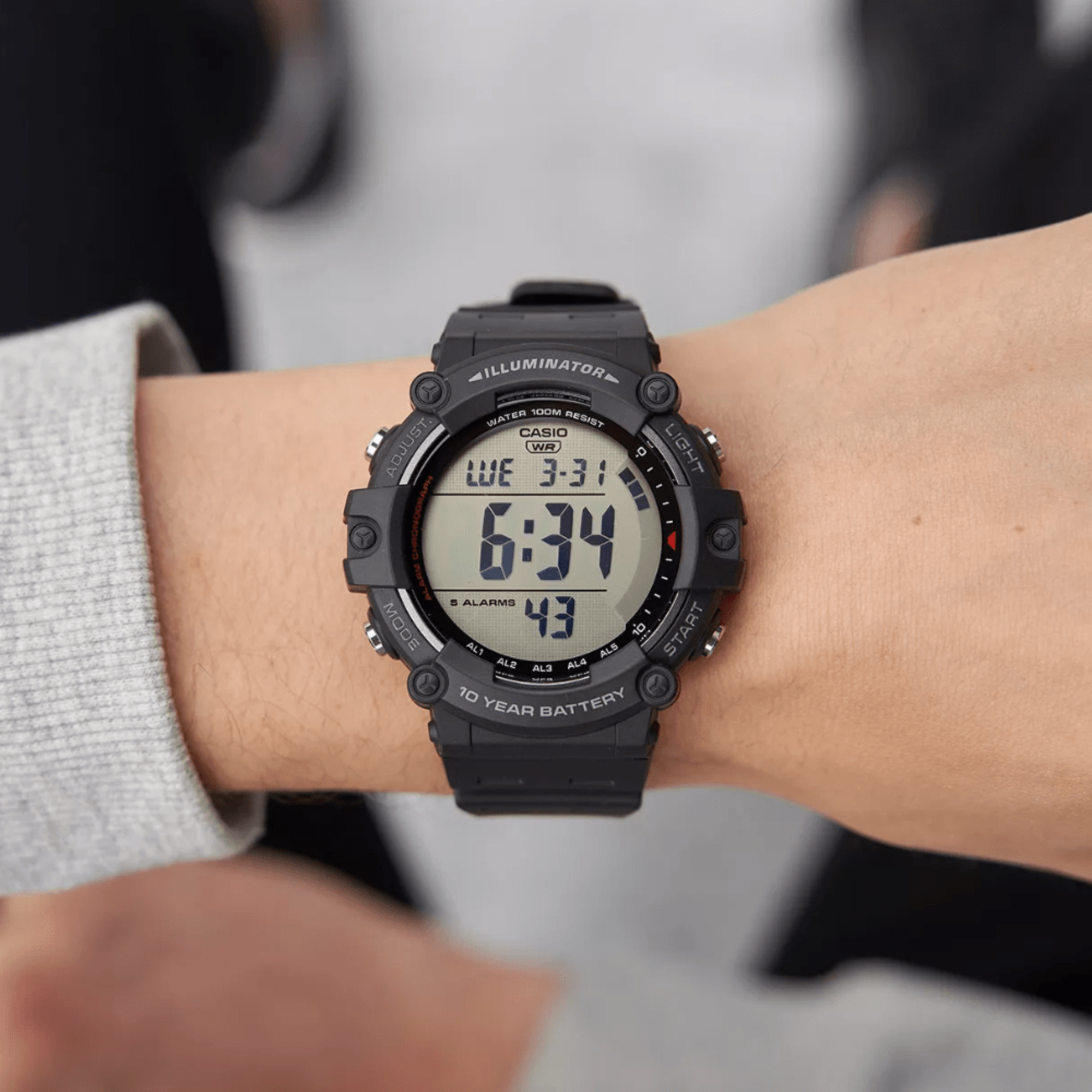 Reloj Casio AE-1500WH-1AVDF Digital Negro 100M