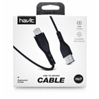 Cable de Datos Havit HV-H67 USB a Micro USB 1.0m Negro – Carga Rápida 2A