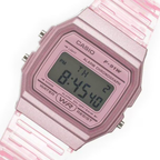 Reloj Casio F-91WS-4DF Digital Rosado Transparente