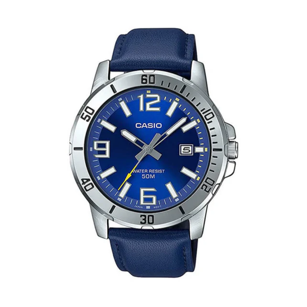 Reloj Casio MTP-VD01L-2BV Análogo Azul Cuero