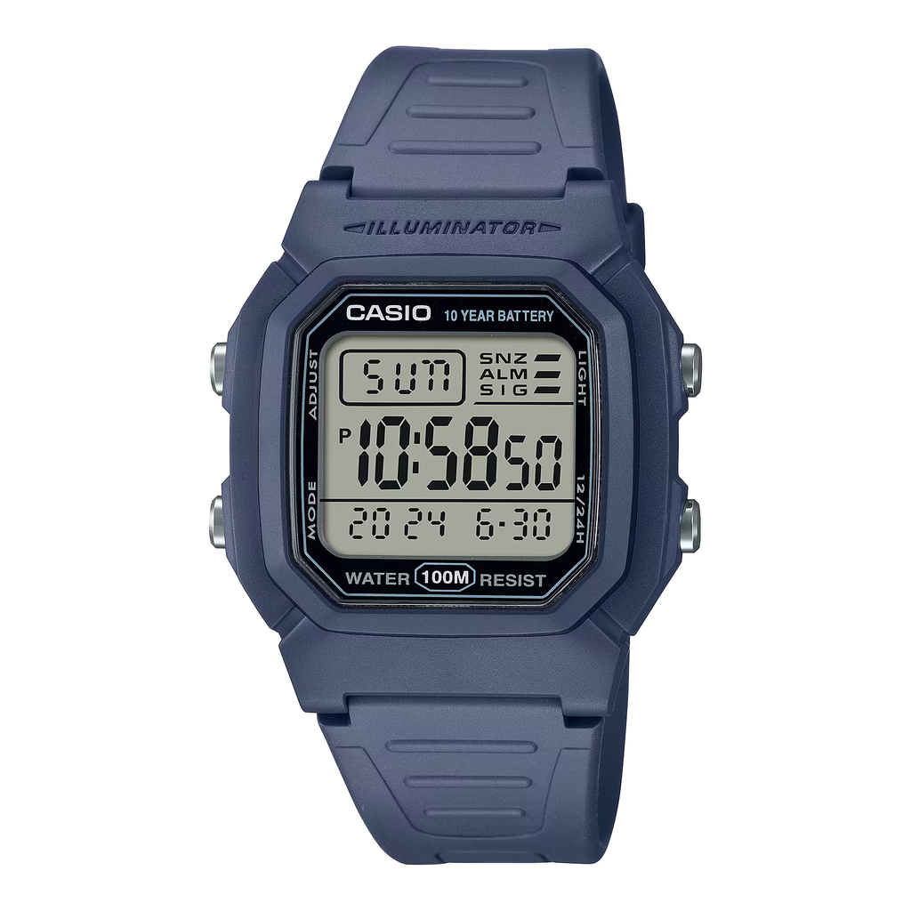 Reloj Casio W-800H-2AV Digital Azul 100M