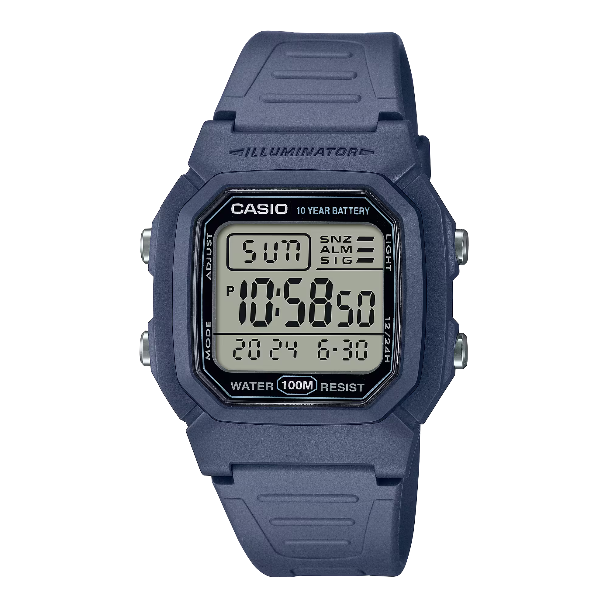 Reloj Casio W-800H-2AV Digital Azul 100M