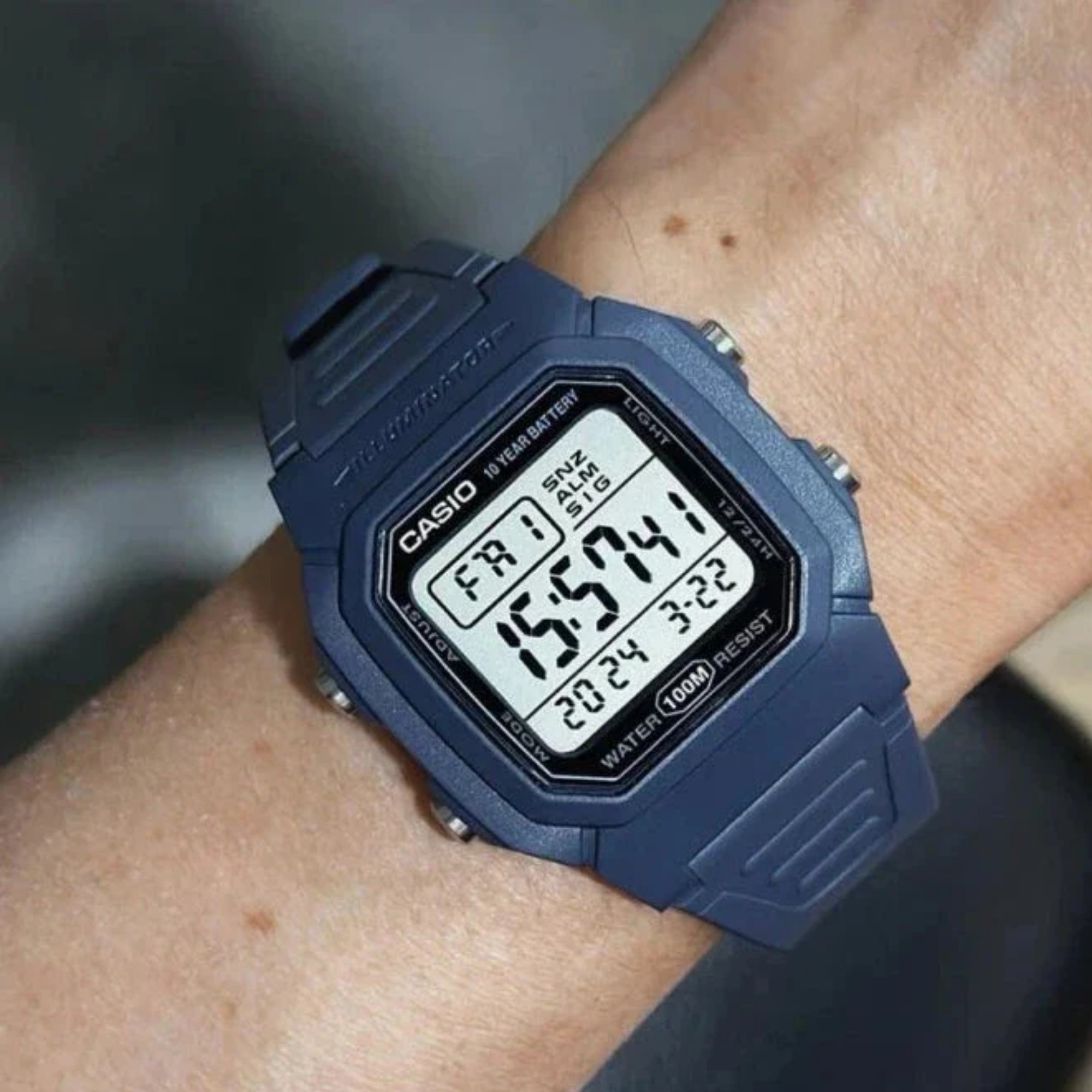 Reloj Casio W-800H-2AV Digital Azul 100M