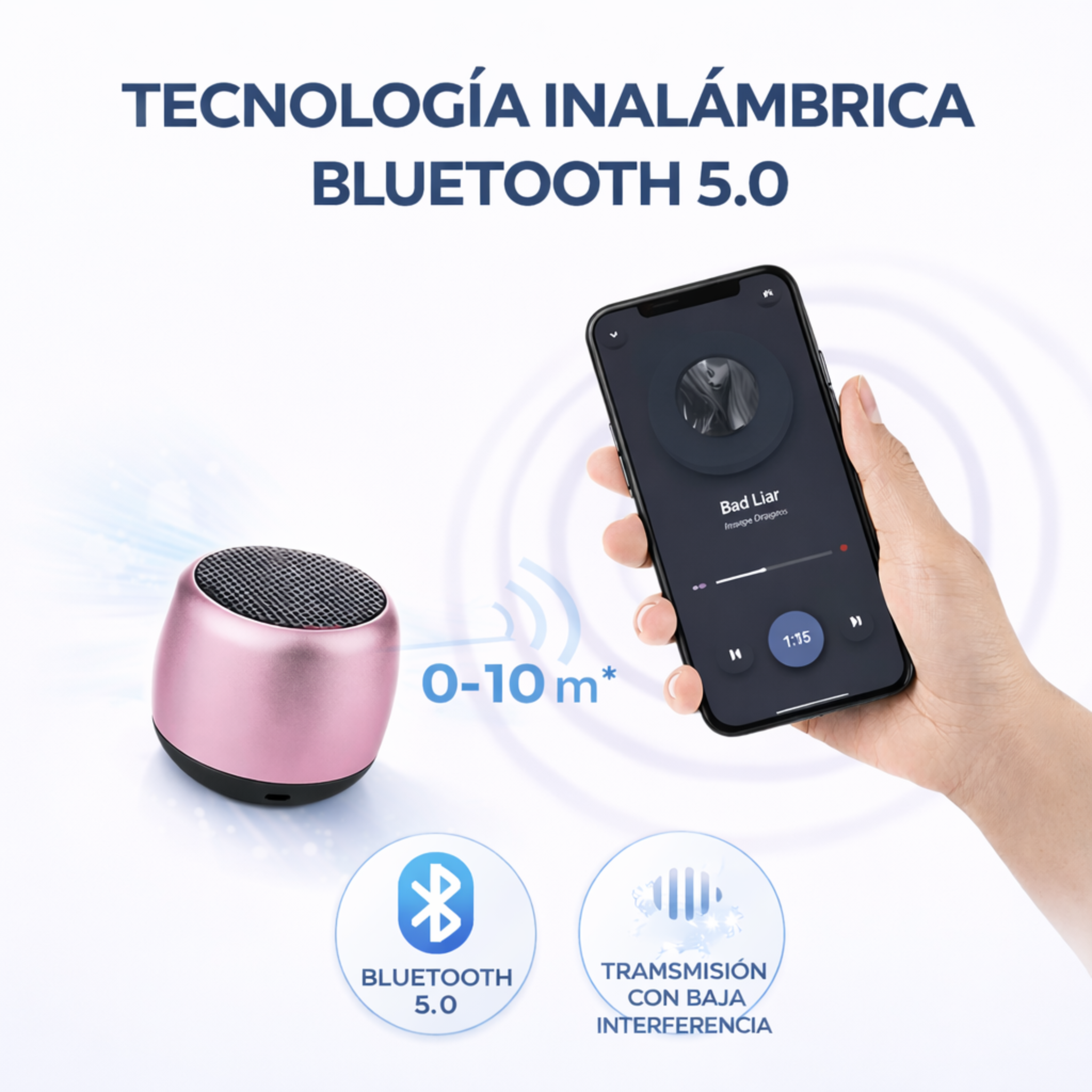 Parlante Bluetooth Portátil Mini | Compacto y Recargable