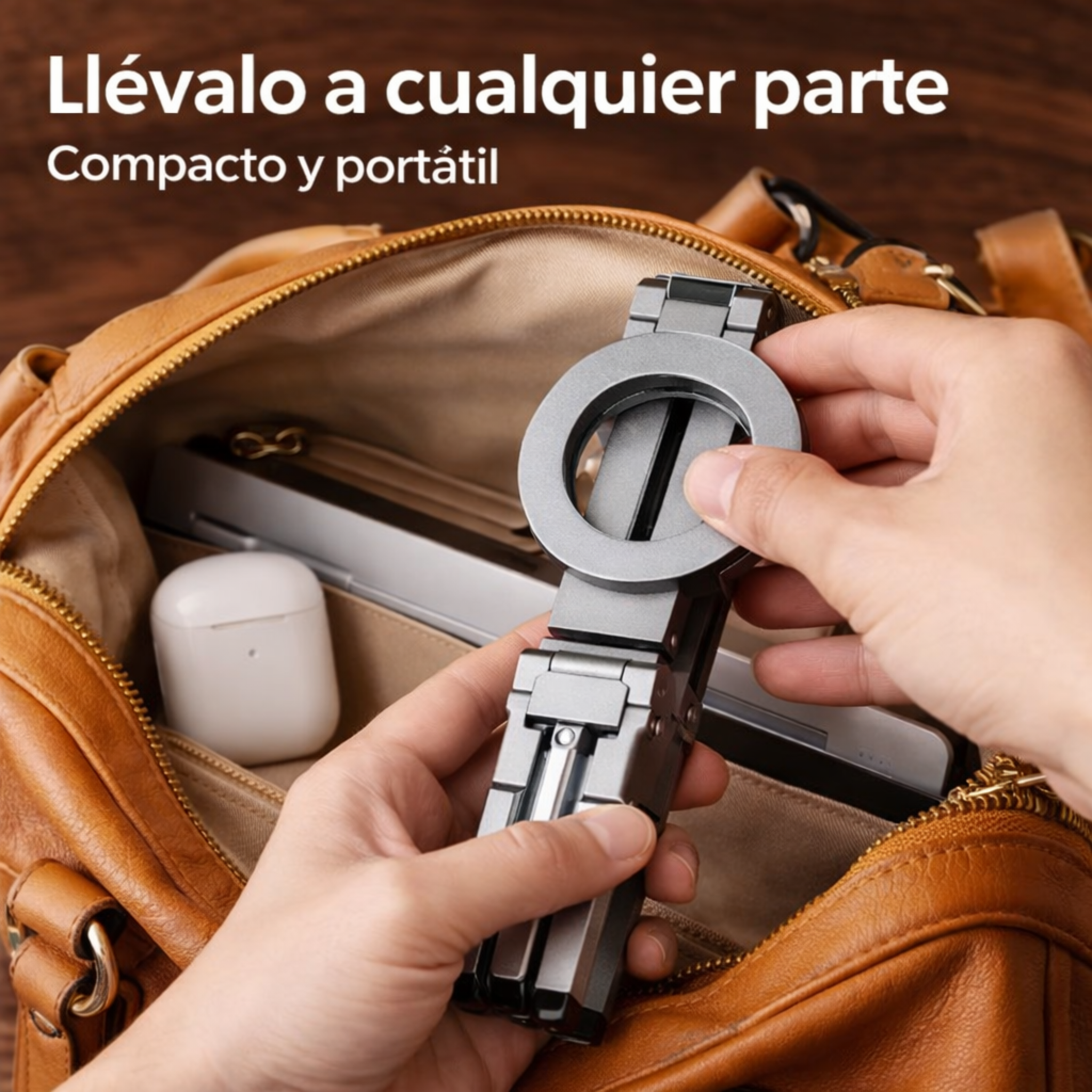 Trípode Plegable de Aluminio para Celular – Compacto yPortátil